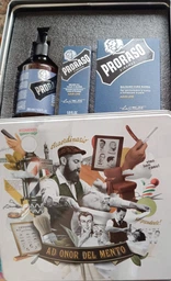 Подарочный набор для ухода за бородой Proraso Азур Лайм в металлической коробке (8004395006915)