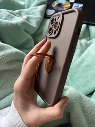 Чохол Мультяшний З Підставкою Pretty Case iPhone 13 Pro Max Bear X Brown