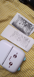 Портативный детский мини принтер (Mini Printer) + 13 бумаг и набор ручек или фломастеров фото от покупателей 3