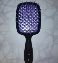 Расческа для волос Super Hair Brush Черная с розовым (1652514461) фото от покупателей 1