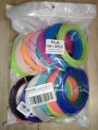 Набор Эко пластика PLA 3D-PEN filament PLA200 для 3D-ручки 1.75 мм / 200 метров (20 цветов по 10м)