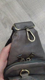 Женская сумка с акцентом на текстильную лямку из гладкой экокожи VINTAGE Bag 22772 Розовый фото от покупателей 2