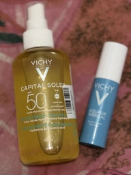 Солнцезащитный водный двухфазный увлажняющий спрей Vichy Capital Soleil для лица и тела с гиалуроновой кислотой SPF 50 200 мл (3337875695145) фото от покупателей 2
