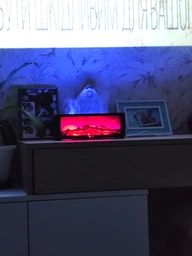 Аромадиффузор увлажнитель воздуха Камин с имитацией пламени с подсветкой RGB и пультом управления черный фото от покупателей 14