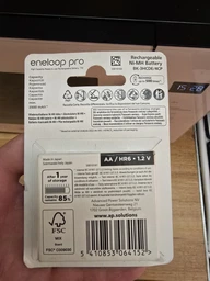 Акумулятор Panasonic AA Eneloop 2500mAh Pro NI-MH * 4 (m426894) фото від покупців 3