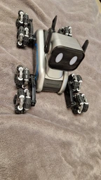 Интерактивная детская игрушка Собака-робот на радиоуправлении 8 колес Stunt Robot Dog