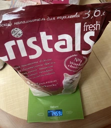 Cristals Fresh - гигиенический наполнитель с лавандой 7,2 л фото від покупців 4