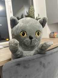 Мягкая игрушка обнимашка антистресс Британский Кот батон 70 см My Kigu Серый (9046)