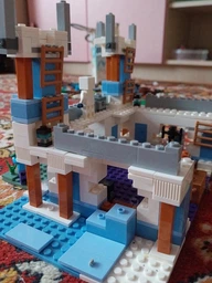 Конструктор minecraft для дітей / дитячий конструктор майнкрафт / Льодяний замок / 499 деталей 9701 DobraMAMA Різнокольоровий 73439 фото від покупців 3