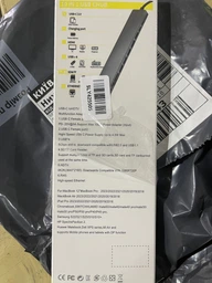 USB хаб переходник для ноутбука USB C to HDMI 4xUSB 3.0 PD type cx2 SD TF card reader Ethernet RJ45 10в1 Pavlysh UH101