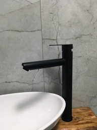 Змішувач для умивальника Zerix DAX-001-A-High Black з нерж. сталі SUS304 (Цв. чорний) (ZX4810) фото від покупців 1