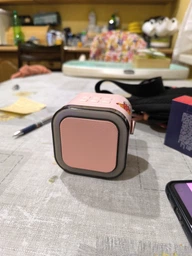 Беспроводная колонка караоке с двумя микрофонами RGB подсветка 5 режимов транслитерации 4 голоса совместимость с 3-мя устройствами 8 часов без подзарядки Bluetooth ANDER ONE розовая (514511001528) фото от покупателей 5