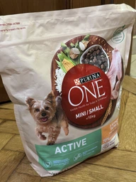 Сухий корм Purina One Mini/Small Active для дорослих собак дрібних порід з підвищеною активністю з куркою та рисом 1.5 кг (8445290348265)