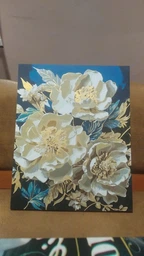 Картина по номерам Origami Белые Пионы 40x50 см (LW30410)