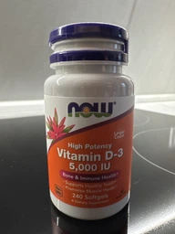 Витамины и минералы NOW Foods Vitamin D3 5000 IU 240 капсул фото от покупателей 3