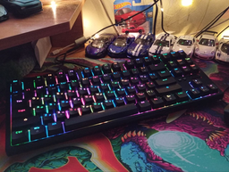 Клавиатура механическая проводная GamePro MK180W Hot-Swap Red Swich TKL RGB White фото от покупателей 12