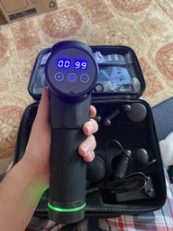 Перкусійний масажер для тіла та м'язів, ручний пістолет GYRO Muscle Gun Massager Black (GYRO-gunbk) фото від покупців 2