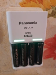 Зарядное устройство для аккумуляторов АА/ААА Panasonic Basic Charger (BQ-CC51E) фото от покупателей 1