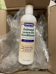 Супер зволожуючий кондиціонер для собак, котів, концентрат Davis Oatmeal Leave-On Conditioner вівсяне борошно (OLOC12)