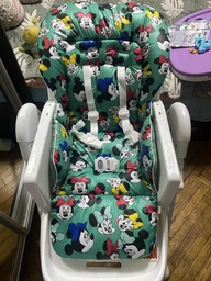 Чохол на стільчик для годування Bambi M 3233 плащівка Мінні маус на зеленому DavLu (000470) фото от покупателей 1
