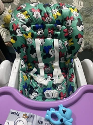 Чохол на стільчик для годування Bambi M 3233 плащівка Мінні маус на зеленому DavLu (000470)