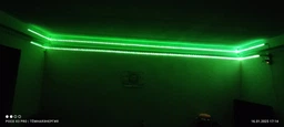 Розумна світлодіодна LED стрічка гірлянда Smart RGB 5050 з Bluetooth додатком + пульт. Комплект 5 метрів водостійкий працює від USB і Powerbank (Павербанка) чорна