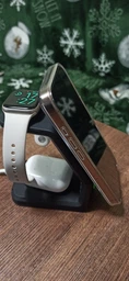 Бездротова зарядна док-станція на 3 пристрої Addap WT-158 для iPhone, Airpods, Apple Watch, підтримка MagSafe, 15 Вт (0236)