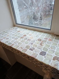 Мозаика из натурального камня Amera Mosaic - 17 White 7x25 цена за 1 шт фото от покупателей 1