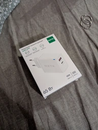 Зарядное устройство RZTK GaN2 65W + кабель USB-C 100W, USB-C (PD3.0) USB-A (QC4.0) White фото от покупателей 10