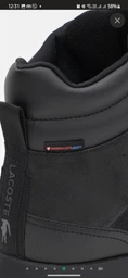 Мужские демисезонные ботинки с мембраной кожаные Lacoste Urban Breaker 748CMA0015-237 44 (T9.5) 27.8 см Blk/Dk Gry (5059862357352)