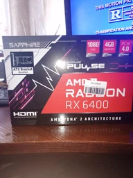 Видеокарта Sapphire PCI-Ex Radeon RX 6400 4GB GDDR6 (64bit) (780/16000) (1 x HDMI, 1 x DisplayPort) (11315-01-20G) фото от покупателей 6
