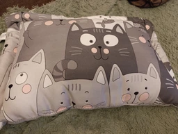 Подушка дитяча антиалергенна Руно Grey Cat 40 х 60 см (Р309.52_Grey Cat) фото от покупателей 9