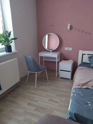 Туалетный столик с зеркалом Fenster Визард 2 Белый ДСП Урбан фото от покупателей 3