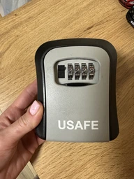 Внешний мини сейф с пластиковым корпусом USafe KS03p для ключей с кодовым замком, Черный