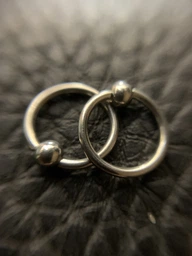 Сережка для пірсингу Finding Кільце з кулькою з хірургічної сталі 316L для брів губ Сталистий 10 мм x 3 мм Pr00027