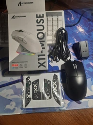Мышь Игровая Беспроводная Attack Shark X11 22000 DPI PAW3311 с зарядной станцией и RGB подсветкой Белая. фото от покупателей 1