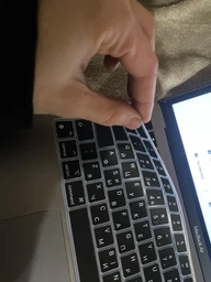Накладка на клавиатуру Fruct для MacBook Air 13 2020/MacBook Air 13 M1 (2021) EU Черная Украинские буквы фото от покупателей 1