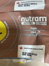Холістик для цуценят з куркою та цільними яйцями NUTRAM Sound 20кг