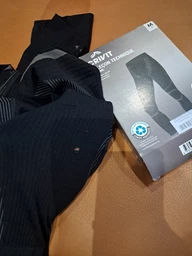 Термо-штани з зональною терморегуляцією для чоловіка Crivit LYCRA® 370279 S чорний фото від покупців 1