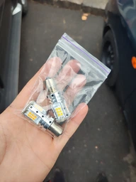 Світлодіодна лампа Avolt PY21W 3030-32smd Canbus жовта 12v(16127)