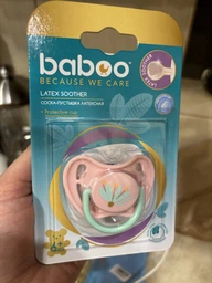 Пустышка латексная Baboo Flora 6+ месяцев (5057778055164) фото от покупателей 2