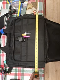Большая дорожная тактическая сумка для документов и ноутбука 15.6 MOLLE Solve Черная + шеврон в подарок