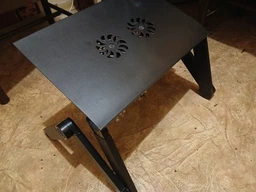 Стол-подставка под ноутбук Aluminium Laptop Table (430*275) 2 USB FAN Voltronic LV-DN01