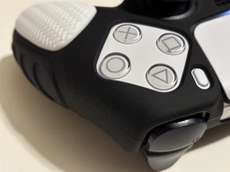Качественный защитный силиконовый чехол Rubber Protective (Black/Pink) для геймпада DualSense Sony PlayStation 5 (PS5) + накладки на стики [466129489] фото от покупателей 7