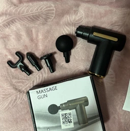 Перкусійний масажер Fascial Gun JMQ-01 для масажу тіла та м'язів ручний м'язовий ударний вібраційний Червоний