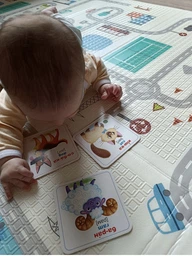 Термо килимок Сумка у Подарунок. ,двосторонній гіпоалергенний термокилимок дитячий, розвиваючий , складається дитячий фото від покупців 1