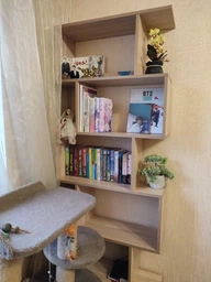Полка VAYS для книг, стеллаж для дома, книжная полка, этажерка M-56 Дуб Сонома фото от покупателей 6