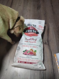 Сухий корм для цуценят та юніорів великих порід собак Brit Fresh Growth & Joints з яловичиною та гарбузом 12 кг (8595602530755) фото від покупців 1