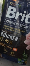 Сухой корм Brit Premium Dog Adult M для собак средних пород с курицей 15 кг фото от покупателей 2