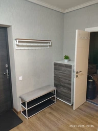 Вішалка настінна для одягу 100x12x20 см 18 гачків Білий Дуб CR.MW-8 фото от покупателей 7